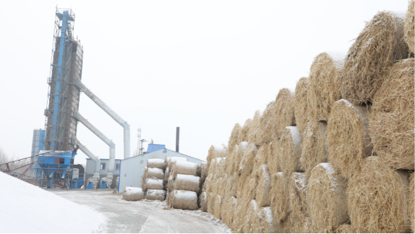 煤炭?jī)r(jià)格高，烘糧利潤(rùn)低，吉林大安市500噸糧食烘干塔改用秸稈大包直燃鍋爐，每天省3萬(wàn)