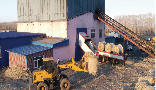 依龍鎮(zhèn)集中供熱站用上利民生物質(zhì)打捆直燃鍋爐，一年省下130萬(wàn)